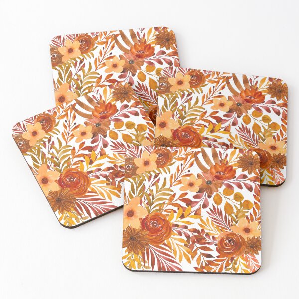 Item preview, watercolor autumn flowers designed and sold by haroulita.