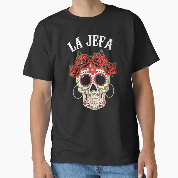 Item preview, La Jefa Sugar Skull Apparel Mexican Dia De Los Muertos Dead designed and sold by hamptongates.