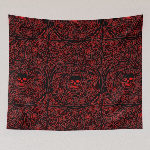 Item preview, Skull inside floral ornament designed and sold by Marker7.