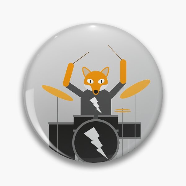 Item preview, Fox Playing Drums designed and sold by The-Gorilla.