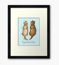 Bedeutender Otter Gerahmter Kunstdruck