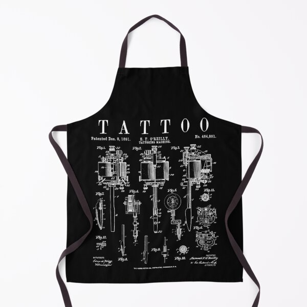 Item preview, Tattoo Artist Vintage Patent Tattooing Machine Drawing Print designed and sold by GrandeDuc.