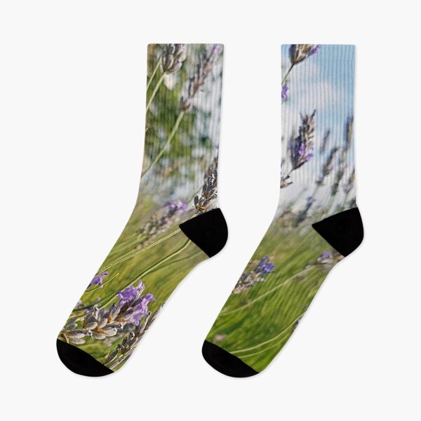 Item preview, lavender and bumblebees designed and sold by Bethan Rose Studio.