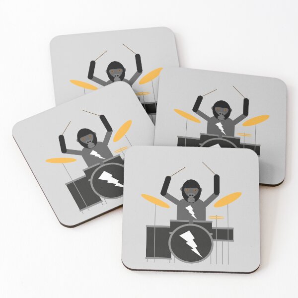 Item preview, Gorilla Playing Drums designed and sold by The-Gorilla.