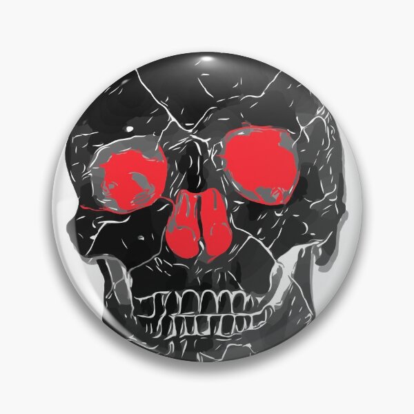 Item preview, Angry Black Skull on White designed and sold by simpleones.