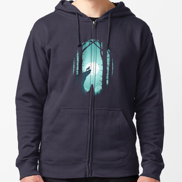 Full Moon Zipped Hoodie