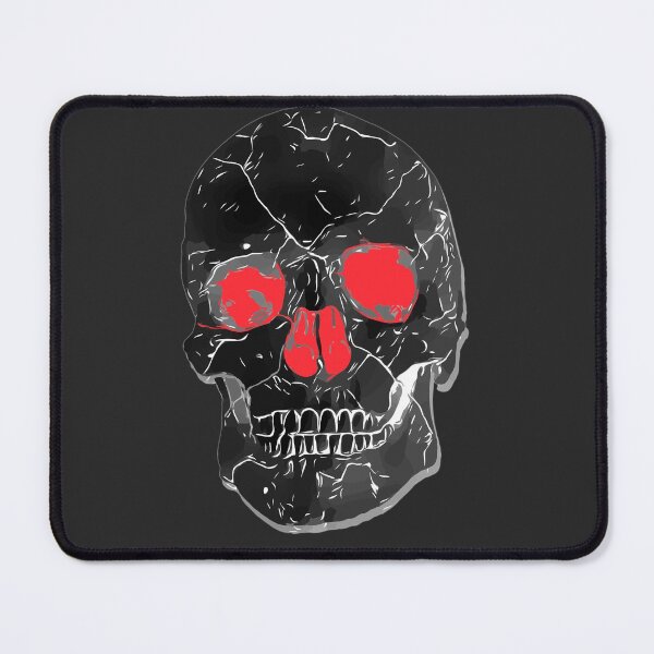 Item preview, Angry Black Skull on Black designed and sold by simpleones.