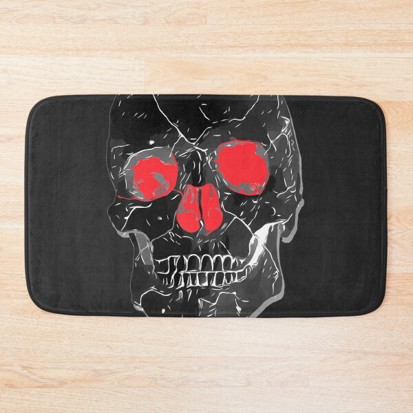 Item preview, Angry Black Skull on Black designed and sold by simpleones.