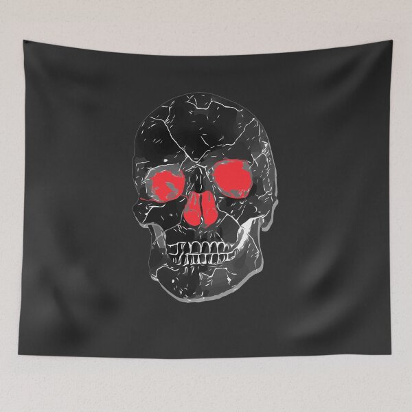 Item preview, Angry Black Skull on Black designed and sold by simpleones.