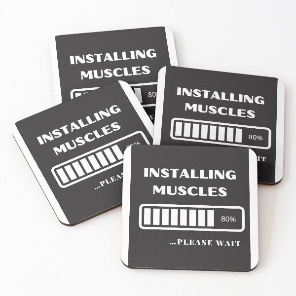Item preview, Gym t-shirt - installing muscles loading … designed and sold by Stationeryamore.