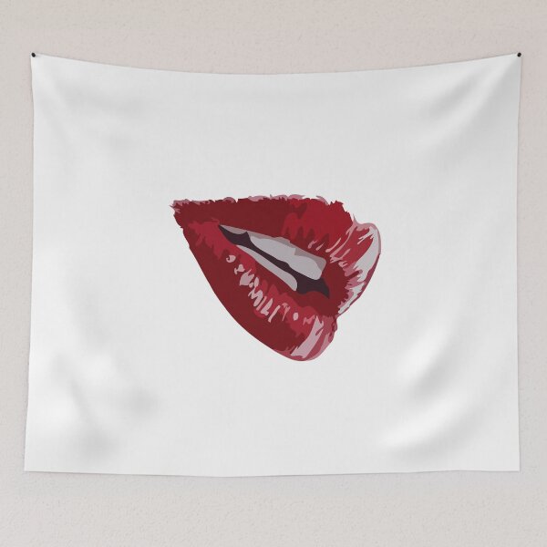 Item preview, Sexy teen girl lips bite biting teeth red designed and sold by CurtisMena.