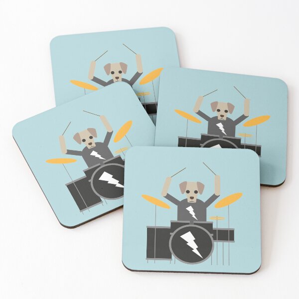 Item preview, Labrador Playing Drums designed and sold by The-Gorilla.