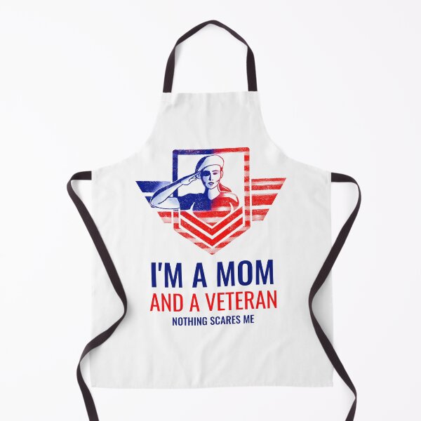 Item preview, I'm A Mom And A Veteran Nothings Scares Me Design designed and sold by Artpace.