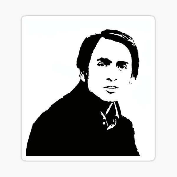 Carl Sagan Sticker Sticker