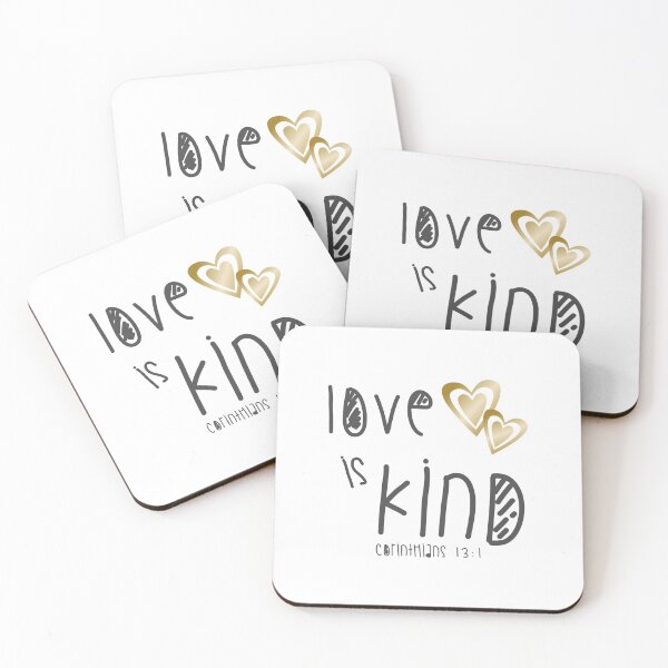 Item preview, Christian Design - Love is Kind - Bible Verse - Corinthians 13 verse 1 designed and sold by simplydesignart.