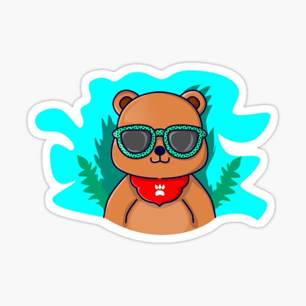 Bear Goggles Original Sticker