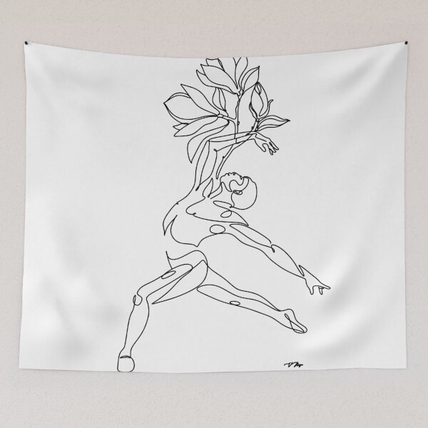 Item preview, Continuous one line art of ballet dancer designed and sold by OneLinePrint.