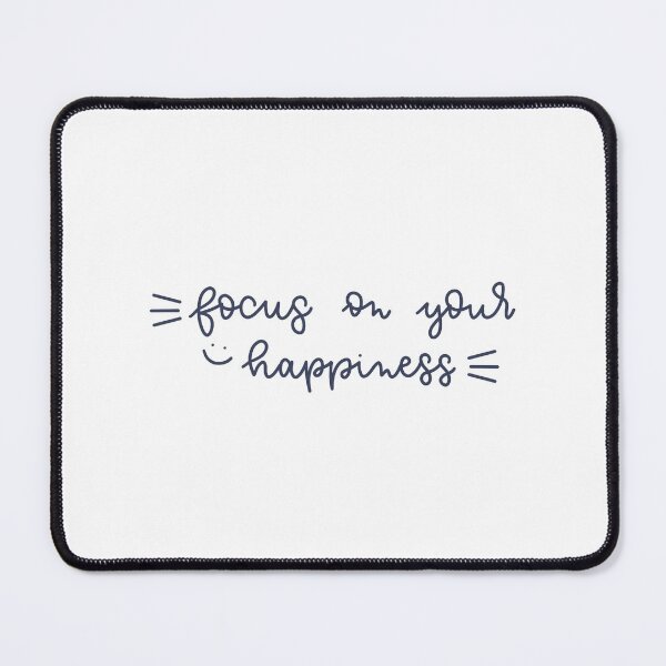 Item preview, Focus on your happiness. Sentence. Blue Text. Lettering. Letters. designed and sold by AnaStickerD.