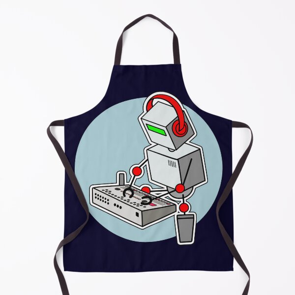 Item preview, Robot Musician Playing 909 Drum Machine designed and sold by AtomicMalibu.