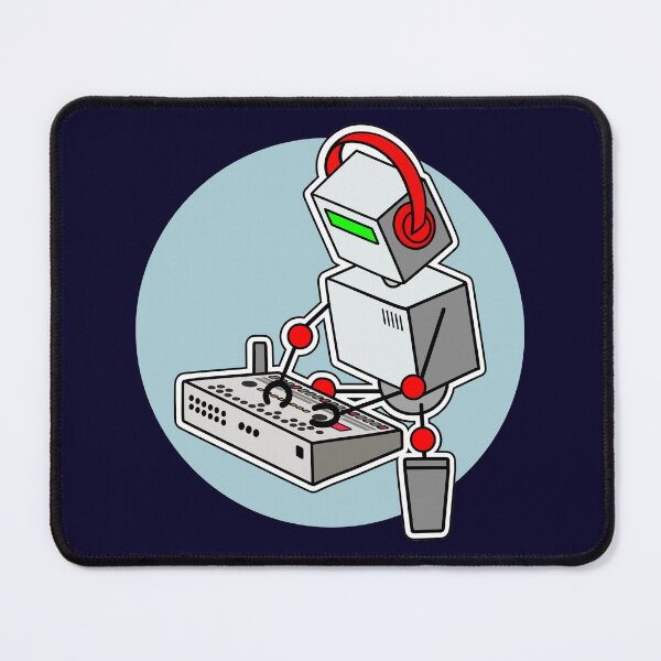 Item preview, Robot Musician Playing 909 Drum Machine designed and sold by AtomicMalibu.