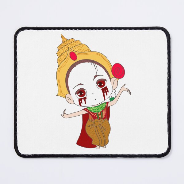 Item preview, Kawaii Thai ghost dressed in traditional grab dances. designed and sold by sprathan.