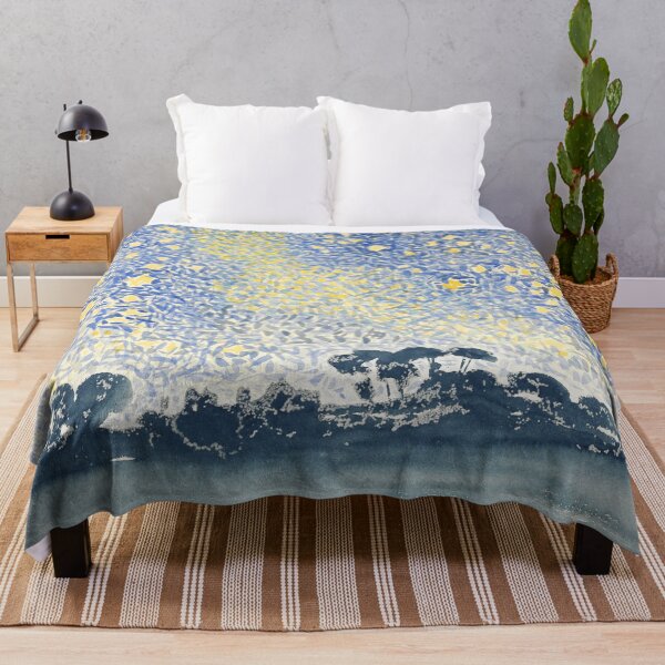 Item preview, Watercolor Shining Star Night Sky designed and sold by JoyforU.