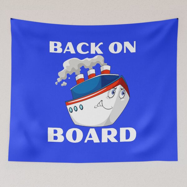 Item preview, Cruise boat holiday back on board designed and sold by PinkArtDesigns.