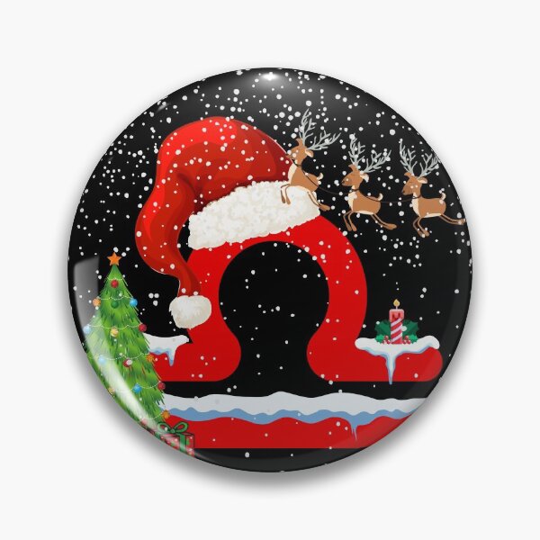 Item preview, Christmas Themed Libra Zodiac Sign Astrology designed and sold by EndlessDoodles.