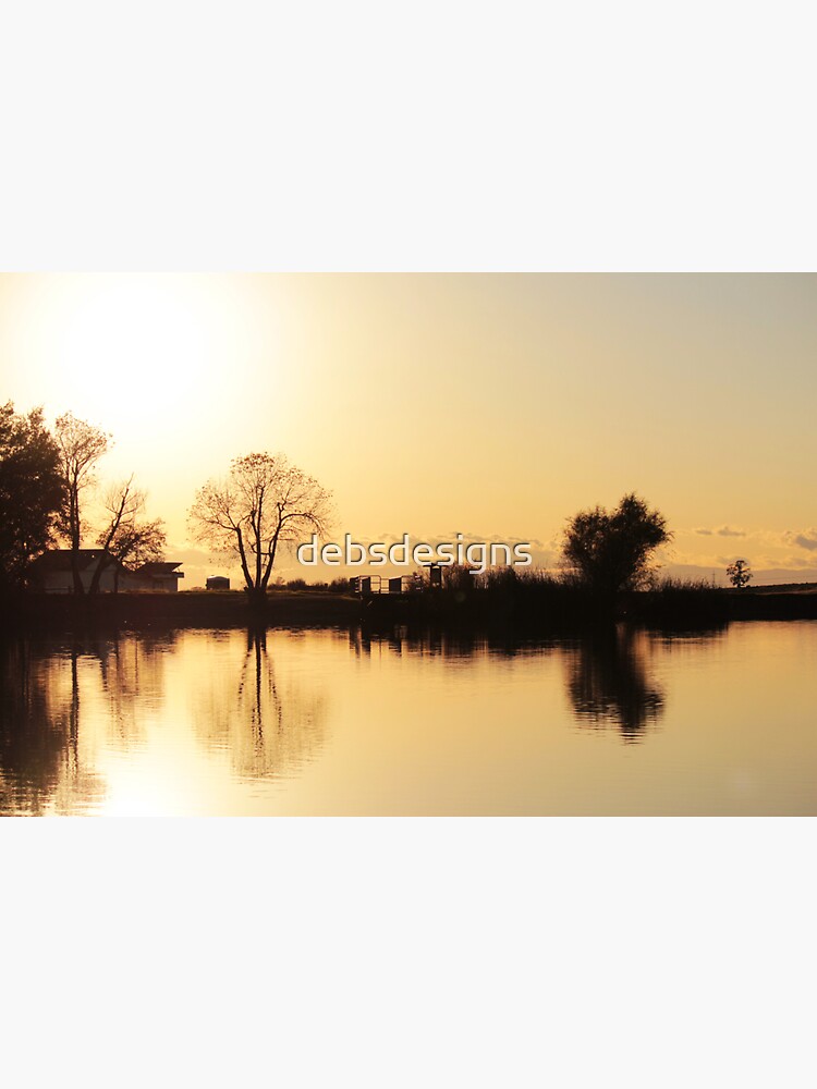 "Horseshoe Lake, Chico" Sticker for Sale by debsdesigns Redbubble