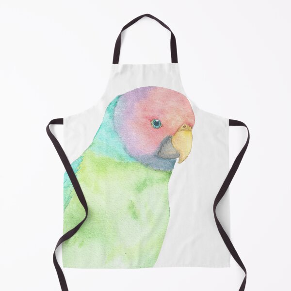 Item preview, Plum-headed parakeet watercolor portrait designed and sold by L'Atelier Oranjade.