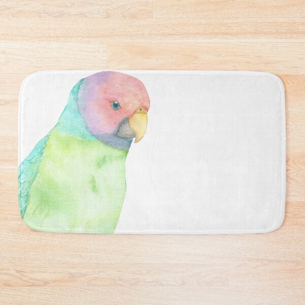 Item preview, Plum-headed parakeet watercolor portrait designed and sold by L'Atelier Oranjade.