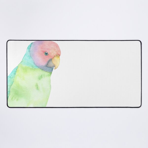 Item preview, Plum-headed parakeet watercolor portrait designed and sold by L'Atelier Oranjade.