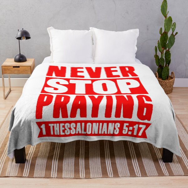 Item preview, 1 Thessalonians 5:17 designed and sold by plushism.