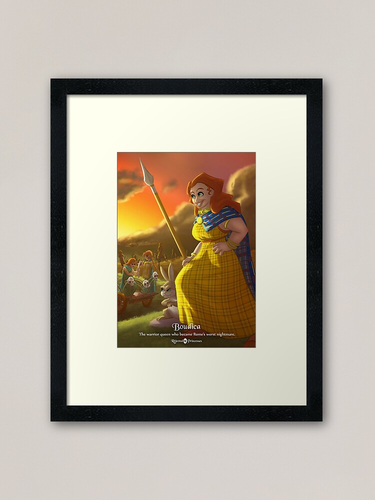 Alternate view of Boudica - Rejected Princesses Framed Art Print