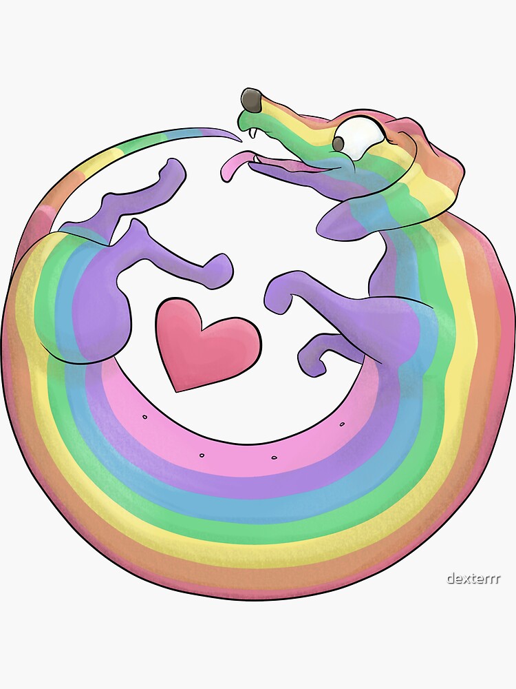 "Rainbow Roll by Diversity Dachshund" Sticker by dexterrr | Redbubble