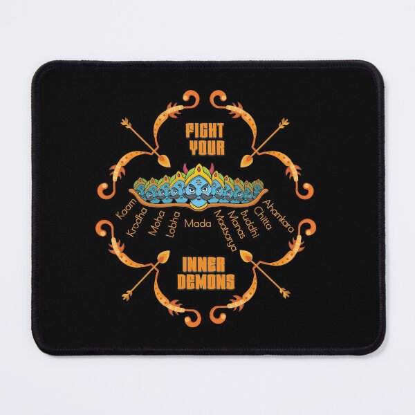 Item preview, Fight Your Inner Demons (Sanskrit)  designed and sold by DesiBoli.