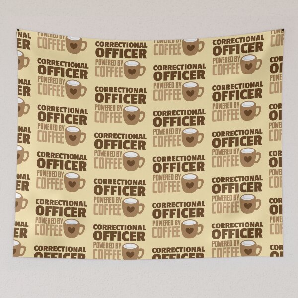 Item preview, Correctional Officer powered by coffee designed and sold by jazzydevil.