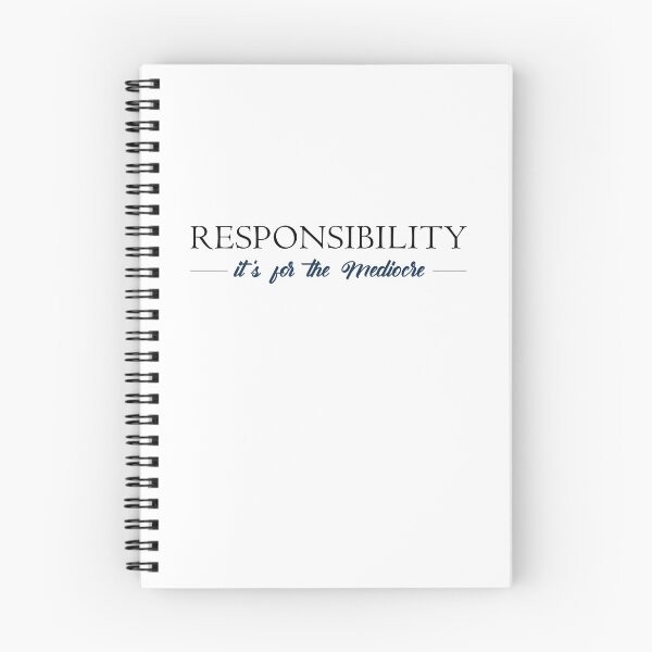 Item preview, Responsibility It's for the Mediocre. Venom quote designed and sold by diPazzo.