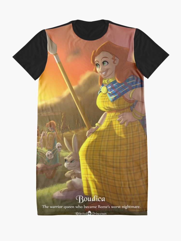 Alternate view of Boudica - Rejected Princesses Graphic T-Shirt Dress