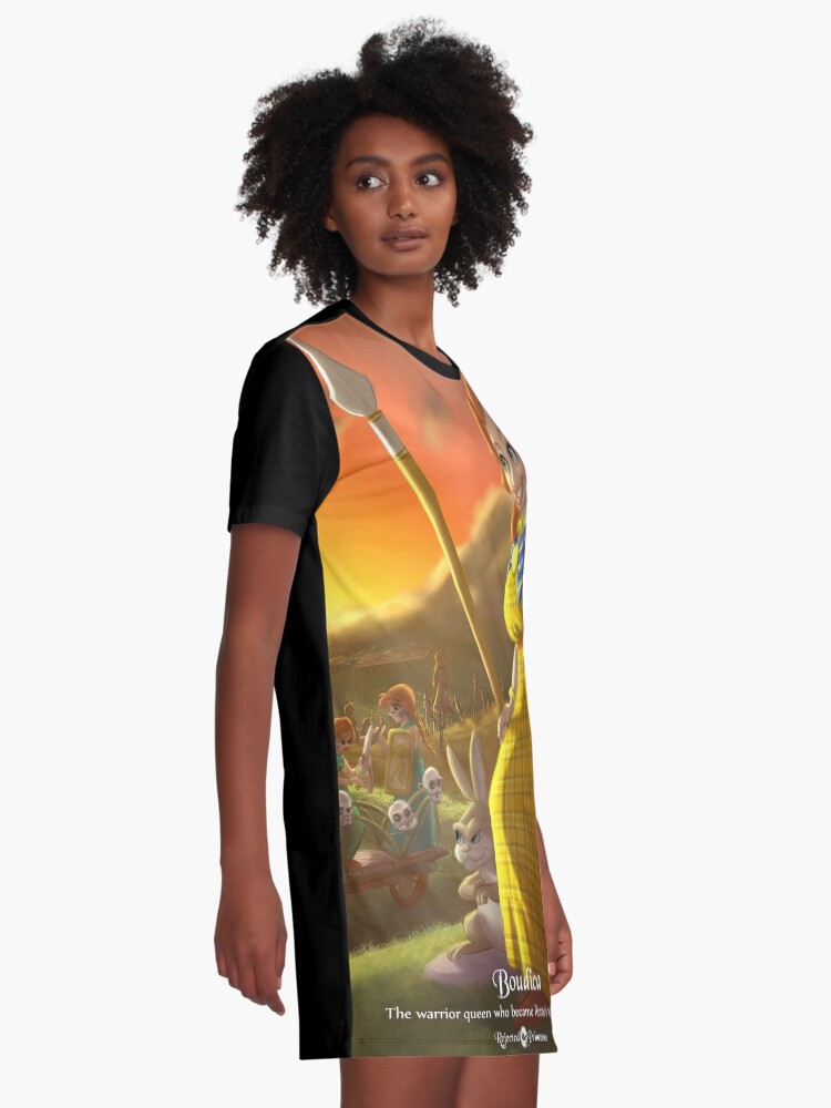 Alternate view of Boudica - Rejected Princesses Graphic T-Shirt Dress