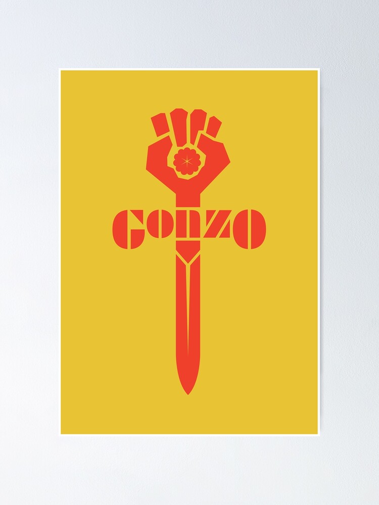 "Gonzo Poster, Hunter S. Thompson, Fear and loathing, Rum Diary, Hell's