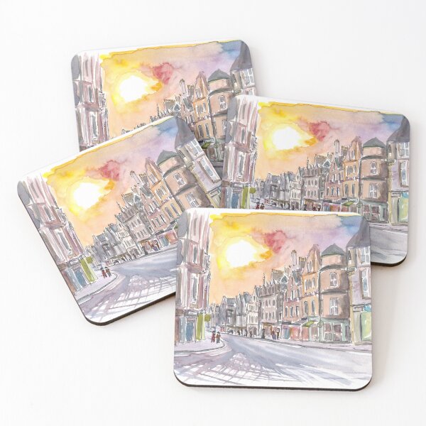 Item preview, Scottish Sunset in Cockburn Street Edinburgh  designed and sold by artshop77.