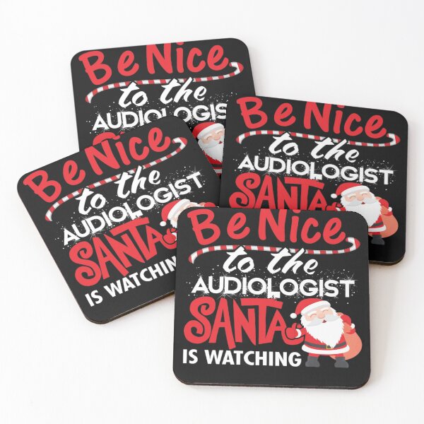 Item preview, Audiologist Santa is Watching Ugly Christmas  designed and sold by CherylNolen.