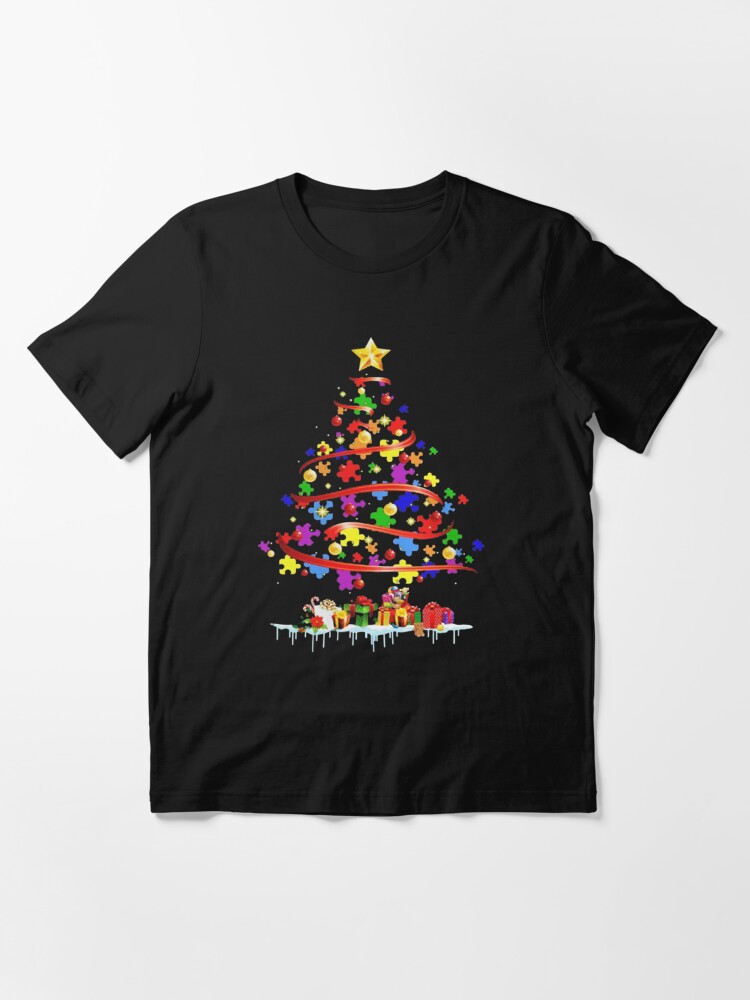 Disover Autism Christmas Tree ugly shirt T-Shirt