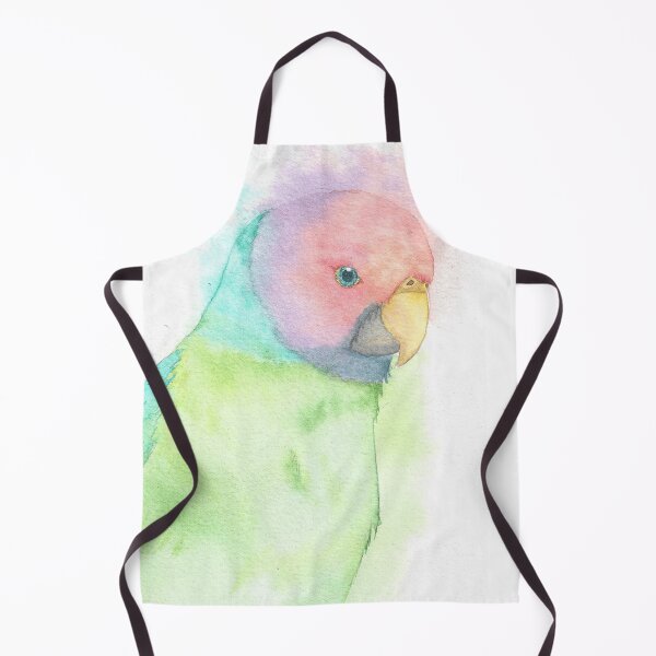 Item preview, Copy of Plum-headed parakeet watercolor portrait designed and sold by L'Atelier Oranjade.