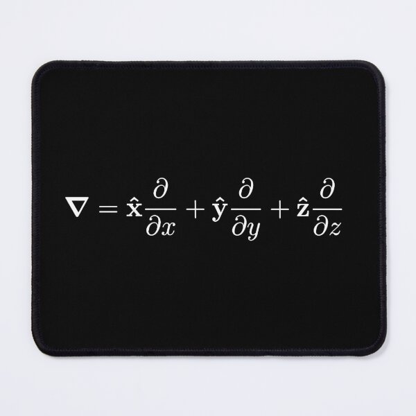 Item preview, Nabla operator definition, math and calculus basics dark version designed and sold by NoetherSym.