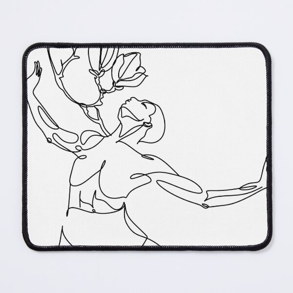 Item preview, minimalist line art illustration of a muscular man torso designed and sold by OneLinePrint.