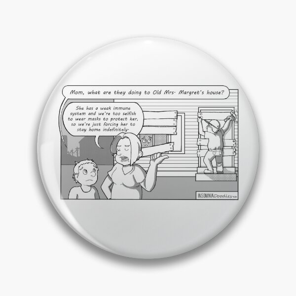 Item preview, Immune Compromised (Political Cartoon) designed and sold by Sunny Ammerman.