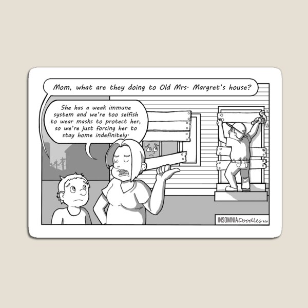 Immune Compromised (Political Cartoon) Magnet