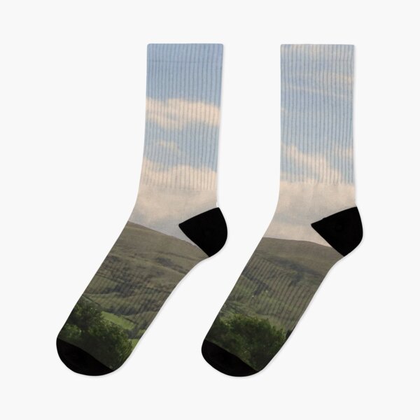Item preview, tree-lined hills designed and sold by Bethan Rose Studio.